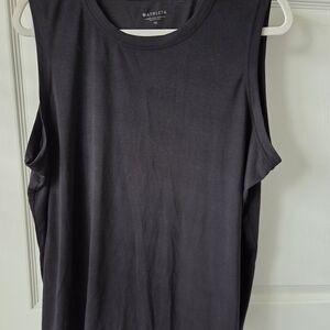 Athleta Black Crewneck Tank Top